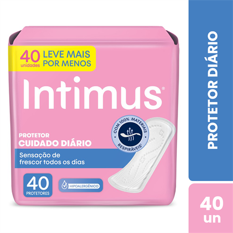 Protetor Diário Intimus® Cuidado Diário - 40 un
