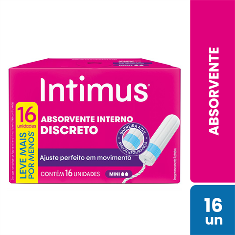 Absorvente Interno Intimus® Discreto Mini - 16 un