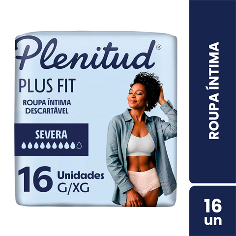 Roupa Íntima Plenitud Plus para Incontinência G/XG-16 un