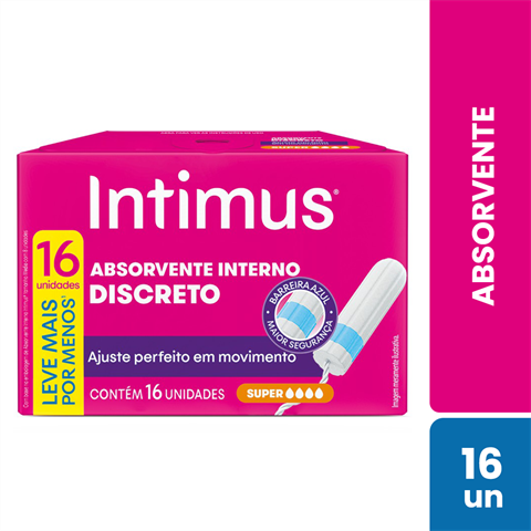 Absorvente Interno Intimus® Discreto Super - 16 un