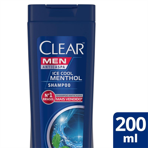 Shampoo Clear Men Anticaspa Ice Cool Menthol Com 200ml