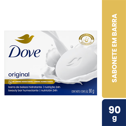Sabonete Em Barra Dove Original Com 90g