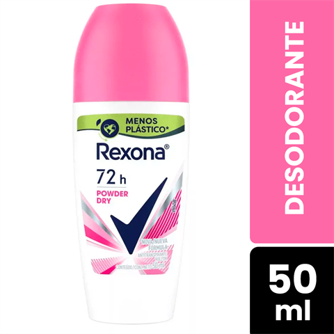 Desodorante Antitranspirante Rexona Woman Roll-on Powder Dry Com 50ml