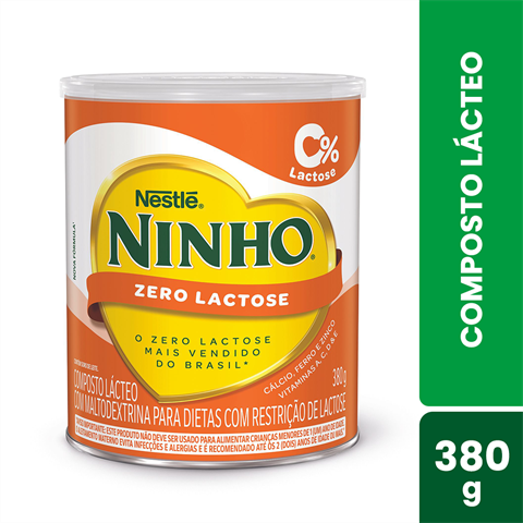 Composto Lácteo Ninho Zero Lactose Com 380g
