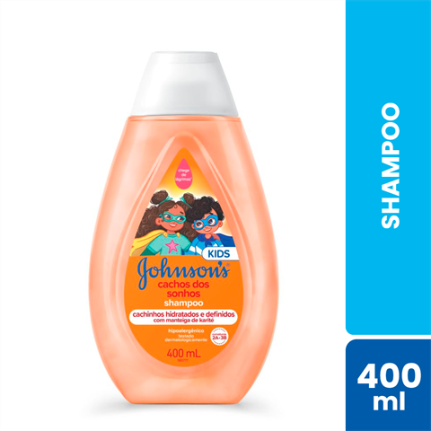 Shampoo Infantil Johnson's Baby Cachos Dos Sonhos 400ml