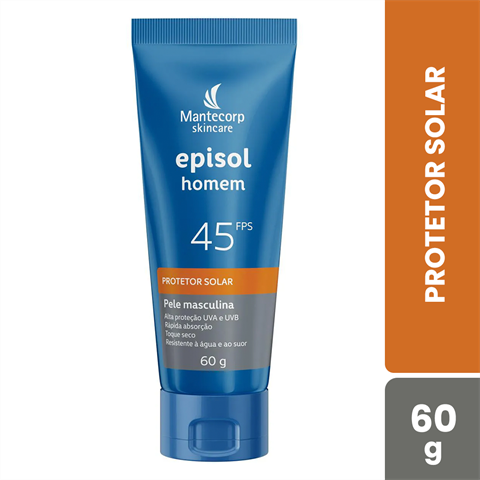 Protetor Solar Mantecorp Skincare Episol Homem FPS45 Com 60g