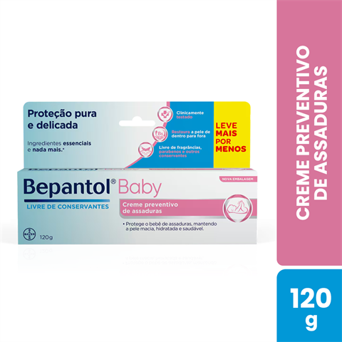 Creme Preventivo Para Assaduras Bepantol Baby Com 120g
