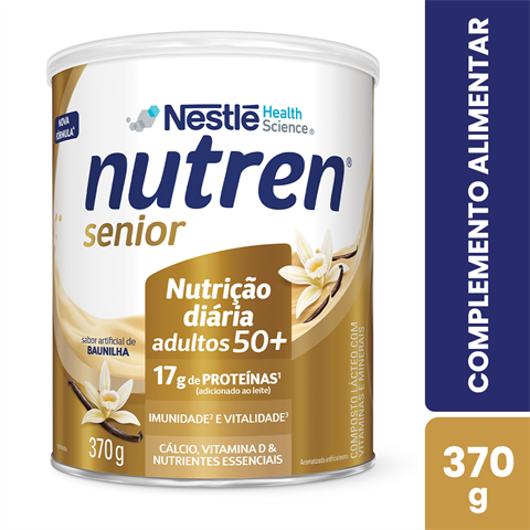 Complemento Alimentar Nutren Senior Sabor Baunilha Com 370g