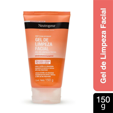 Gel De Limpeza Facial Neutrogena Deep Clean Intensive Grapefruit Com 150g