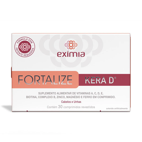 Suplemento Alimentar Vitamínico Exímia Fortalize Kera D C/30 Comprimidos