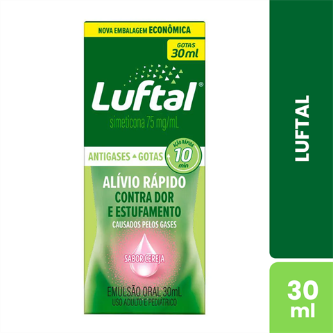 Luftal 75mg/ml Gotas Sabor Cereja Com 30ml