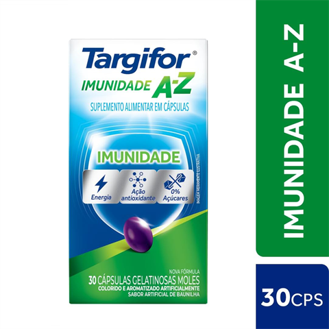 Suplemento Alimentar Targifor Imunidade A-Z Com 30 Cápsulas