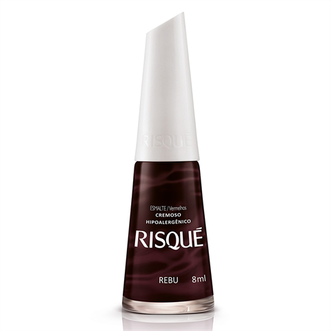 Esmalte Risqué Vermelho Cremoso Rebu 8ml