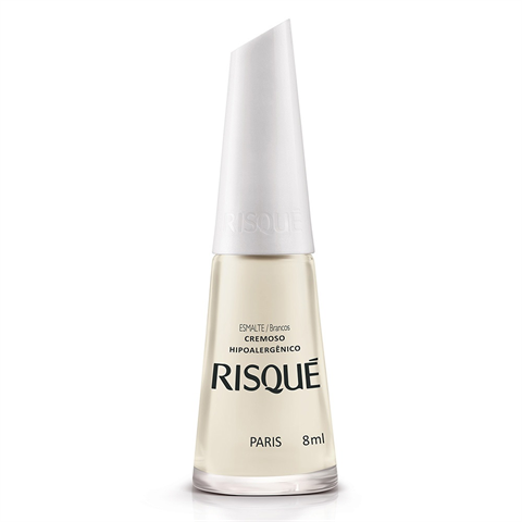 Esmalte Risqué Branco Cremoso Paris 8ml