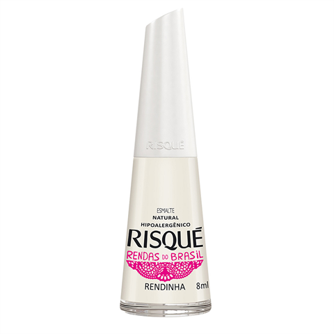 Esmalte Risqué Branco Natural Renda Rendinha 8ml