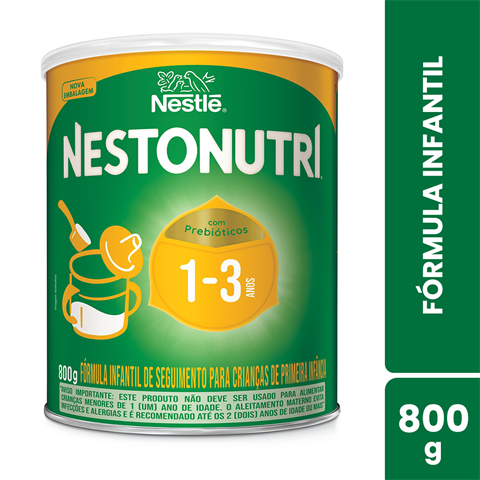 Fórmula Infantil De Primeira Infância Nestonutri 1 A 3 Anos Com 800g