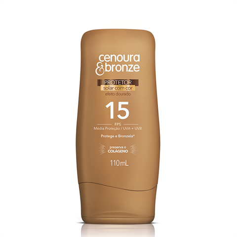 Protetor Solar Cenoura E Bronze Cor Fps15 110ml