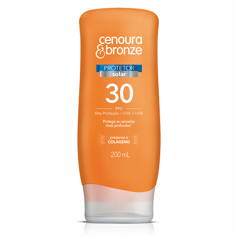 Protetor Solar Cenoura E Bronze Fps 30 200ml