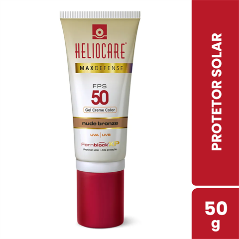Protetor Solar Heliocare Max Defense FPS50 Nude Bronze Com 50g
