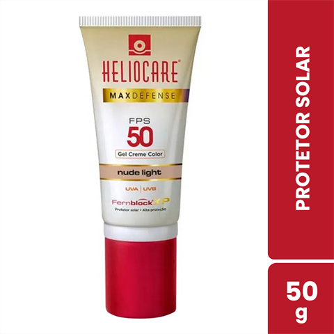 Protetor Solar Heliocare Max Defense FPS50 Nude Light Com 50g