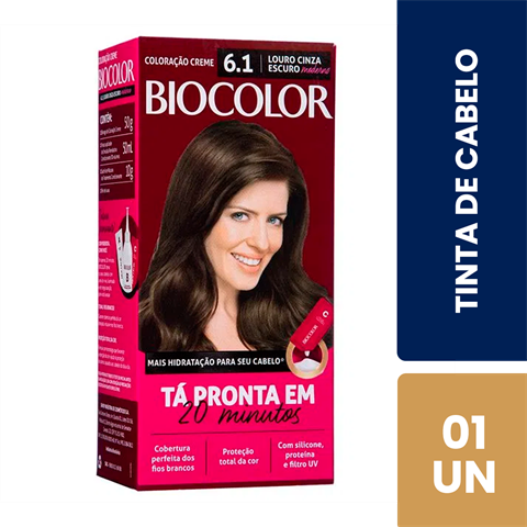 Coloração Biocolor 6.1 Louro Acinzentado