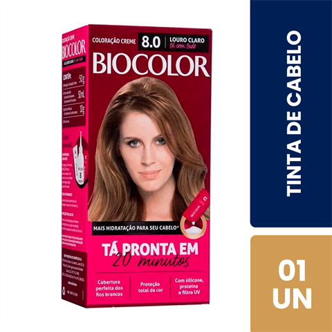 Coloração Biocolor 8.0 Louro Claro Radia