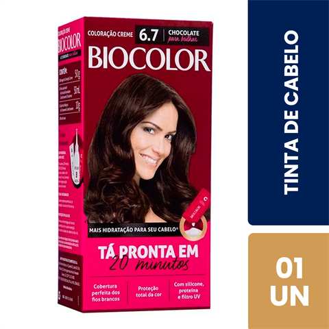 Coloração Biocolor 6.7 Chocolate Para Brilhar