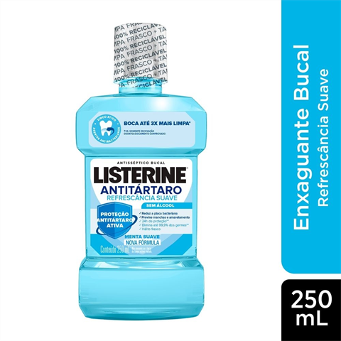 Enxaguante Bucal Listerine Antitártaro Sem Álcool 250mL