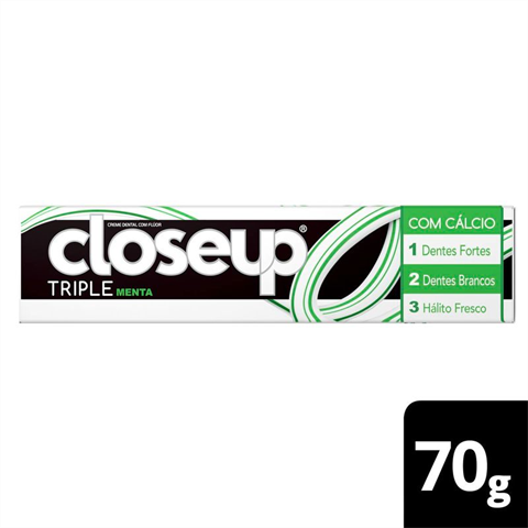 Creme Dental Closeup Triple Menta Com 70g