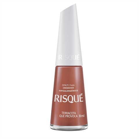 Esmalte Risqué Cremoso Nude Terracota Que Provoca 8ml