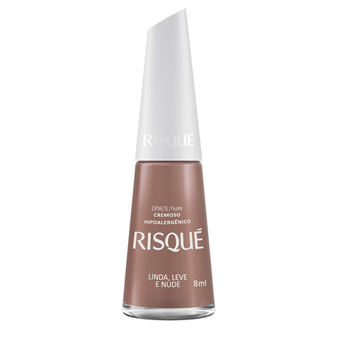 Esmalte Risqué Nude Cremoso Linda, Leve e Nude 8ml
