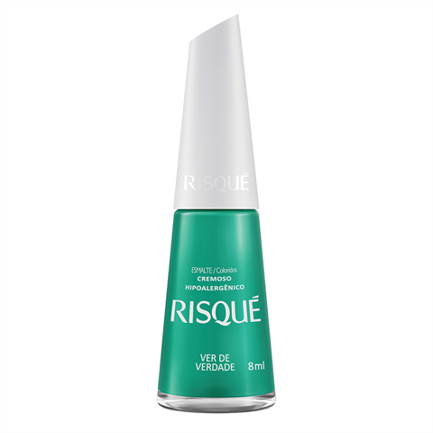 Esmalte Risqué Verde Cremoso Ver De Verdade 8ml