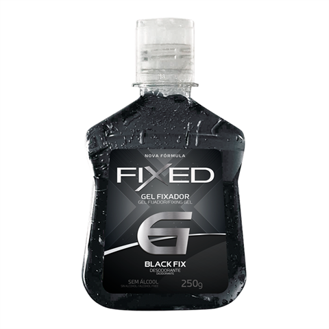 Gel Fixador Fixed Black Fix 6 Preto Com 250g