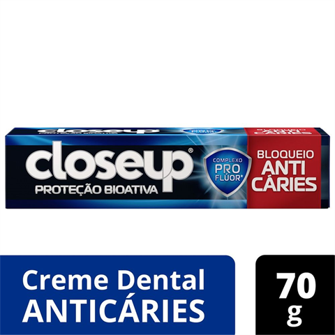 Creme Dental Closeup Proteção Bioativa Bloqueio Anticáries Com 70g