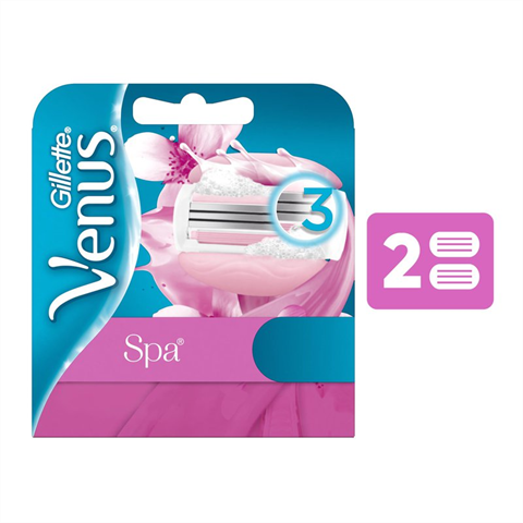 Carga Para Aparelho De Depilar Gillette Venus Spa 2 Unidades