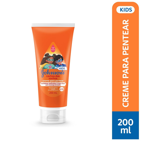 Creme Para Pentear Infantil Johnson's Baby Cachos Dos Sonhos 200ml