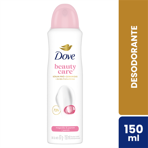 Desodorante Antitranspirante Dove Aerossol Beauty Care Magnólia & Jasmim Com 150ml