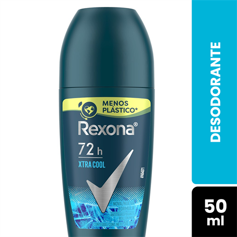 Desodorante Antitranspirante Rexona Men Roll-on Xtracool 72h Com 50ml