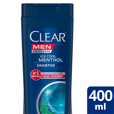 Shampoo Clear Men Anticaspa Ice Cool Menthol Com 400ml