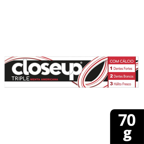 Creme Dental Closeup Triple Menta Americana Com 70g