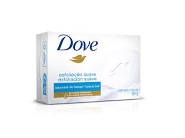 Sabonete Em Barra Dove Esfoliante Suave Branco 90g