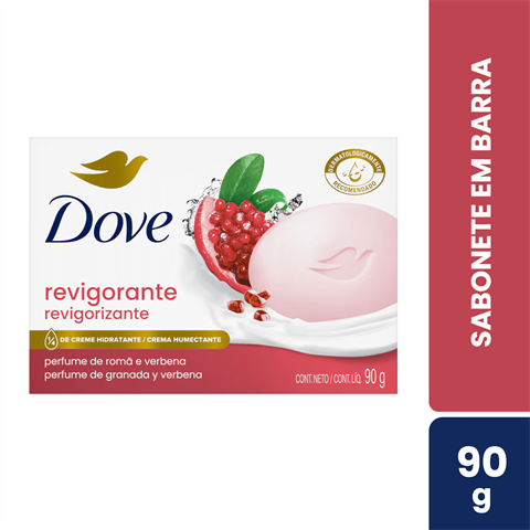 Sabonete Em Barra Dove Revigorante Romã & Verbena Com 90g
