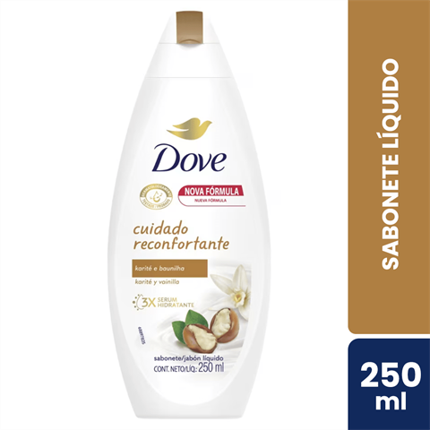 Sabonete Líquido Dove Cuidado Reconfortante Karité E Baunilha Com 250ml
