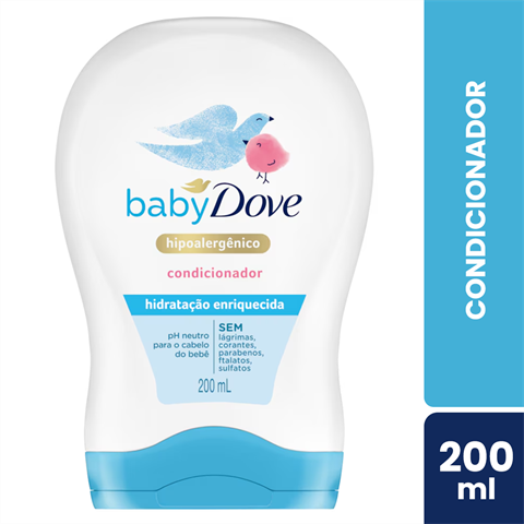Condicionador Dove Baby Hidratação Enriquecida Com 200ml