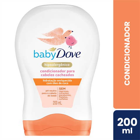 Condicionador Dove Baby Cabelos Cacheados Com 200ml