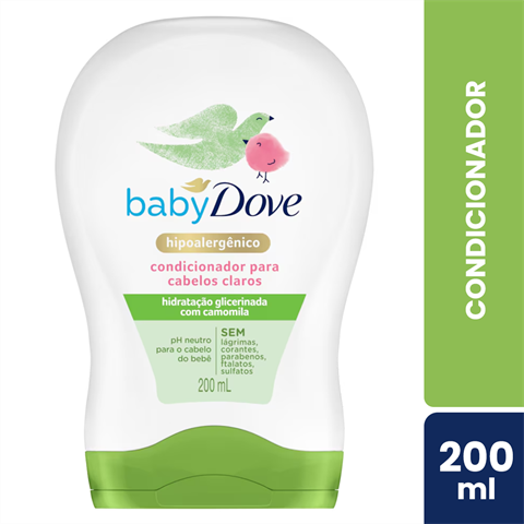 Condicionador Dove Baby Cabelos Claros Com 200ml