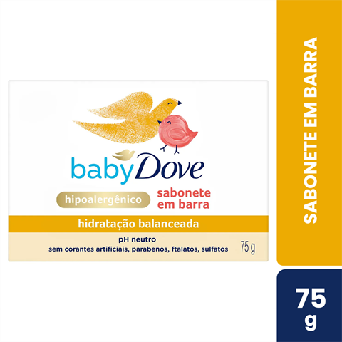 Sabonete Em Barra Dove Baby Hidratação Balanceada Com 75g
