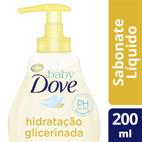 Sabonete Líquido Dove Baby Hidratação Glicerinada Com 200ml