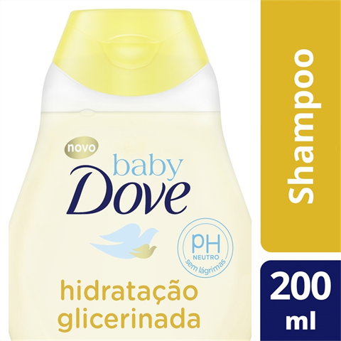 Shampoo Dove Baby Hidratação Glicerinado Com 200ml