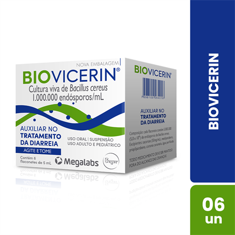 Biovicerin Com 6 Flaconetes Com 5ml Cada